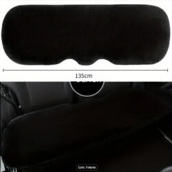 Autolife Puha szőrös ülésvédő - fekete-hátsó ülésre (01112) - olaj