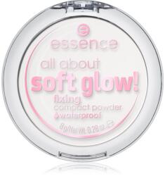 essence All About Soft Glow! Átlátszó rögzítő por az élénk bőrért 8 g