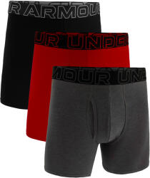 Under Armour Perf Cotton Solid 6in 3Pack Castlerock Heather Férfiboxeralsó 3XL
