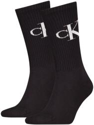 Calvin Klein CALVIN KLEIN, Hosszú szárú logós zokni szett - 2 pár, Fekete, 39-42 (701228802-001-39-42)