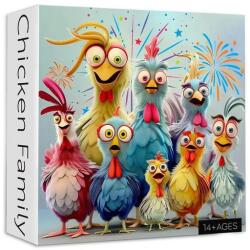 bboldin 1000 db-os puzzle - Chicken Family (Z-1232) (Z-1232)