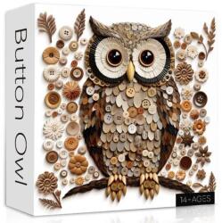 bboldin 1000 db-os puzzle - Button Owl (Z-1532) (Z-1532)