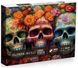 bboldin 1000 db-os puzzle - Halloween Flower Skull (Z-234) (Z-234)