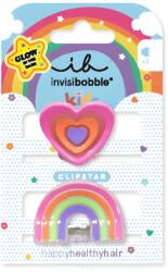 Invisibobble Kids Clipstar Glow Happy Heart 2 ks