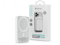 DEVIA Kintone Series V2 Magnet PD 20W powerbank Lightning/Type-C 5000 mAh fehér (ST362606) (ST362606)