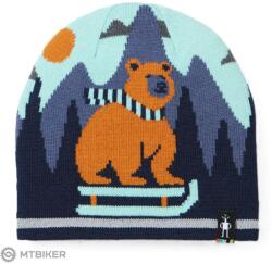 Smartwool Kids' Reversible Art Beanie Everyday sapka, pacific blue (L/XL)