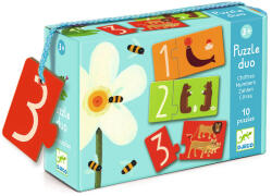 DJECO Párosító puzzle - Számok, 20 db-os - Numbers (DJEDJ08151)