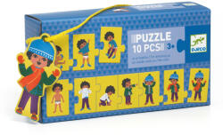 DJECO Sorozatkirakó puzzle - Öltözködés, 10 db-os - I am dressing up (DJEDJ08188)