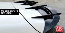  VW Golf 7 2012-2019-es modelljével kompatibilis hátsó spoiler, AK Design fényes fekete