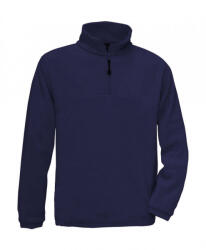 B&C Collection Férfi hosszú ujjú polár B and C Highlander+ 1/4 Zip Fleece Top M, Sötétkék (navy)