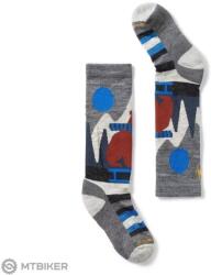 Smartwool Kids' Ski Light Cushion Sleigh Bear OTC Ski gyerek zokni, medium gray (L)