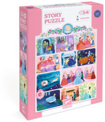 DJECO Mese puzzle - Hamupipőke, 54 db-os - Cinderella (DJEDJ07053)