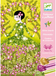 Djeco Csillámkép készítés - Csillogó ruhák - Glitter dresses (DJEDJ09500)