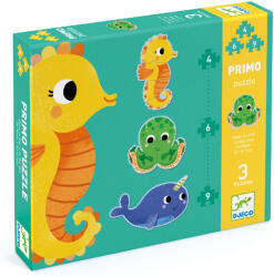 DJECO Primo puzzle - A tengerben, 4-6-9 db-os - In the sea (DJEDJ07144)