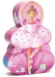 DJECO Formadobozos puzzle - Balerina virággal, 36 db-os - The ballerina with the flower (DJEDJ07227)