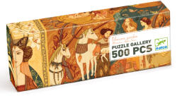 DJECO Művész puzzle - Egyszarvú és a hölgy, 500 db-os - Unicorn lady (DJEDJ07624)