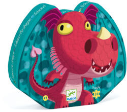 DJECO Formadobozos puzzle - Cuki sárkány, 24 db-os - Edmond the dragon (DJEDJ07214)