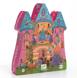 DJECO Formadobozos puzzle - Tündérek kastélya, 54 db-os - The fairy castle (DJEDJ07246)