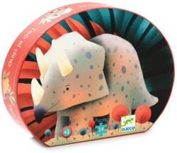 DJECO Formadobozos puzzle - Teo a kis dínó, 24 db-os - Teo the dino (DJEDJ07284)