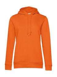 B&C Collection Női kapucnis hosszú ujjú organikus pulóver B and C Organic Hooded /women M, Narancssárga