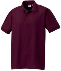 Russell Europe Férfi galléros póló rövid ujjú Russell Europe Better Polo Men - XS, Burgundi vörös
