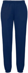 Fruit of the Loom Uniszex Nadrág Normál Fruit of the Loom Jog Pant with elasticated cuffs - 2XL, Sötétkék (navy)