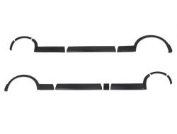  11 darabos oldalsó csík készlet, amely kompatibilis a VW T5 Transporter Caravelle Multivan 2009-2014 hosszú karosszériával