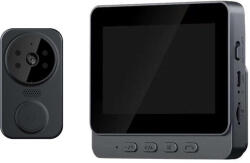  Vezeték nélküli videós kapucsengő, 6 hangerő fokozat, 4.3″ IPS HD kijelző, max. 150m hatótáv, éjjellátó funkció, fekete