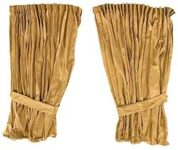  4 darabos függönykészlet teherautóhoz, univerzális, Scania kompatibilis, krémszínű, szintetikus anyagból