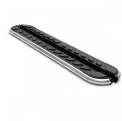  Oldalsó fellépők, rozsdamentes acél és műanyag oldalsó fellépők, kompatibilisek a Nissan Navara 2005-2015 modellekkel