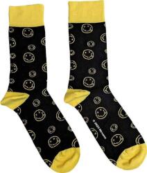 Nirvana Zokni Outline Happy Faces Black 36-40 (NIRVSCK04LB)