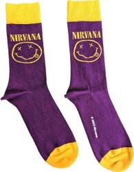 Nirvana Yellow Happy Face Purple 36-40 Női Zokni (NIRVSCK03LPU)