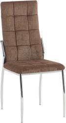 TEMPO KONDELA Szék, sötétbarna szövet/fém, ADORA 2 NEW - sprintbutor