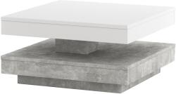 WIPMEB TIMO dohányzóasztal, fehér/szürke beton 5905815721582 (WM0163)