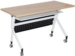 Fortrade Irodai asztal marina (fehér + tölgy) - sprintbutor