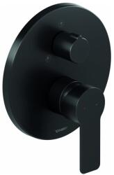 Duravit DC4210012046 - D-CODE falba épített zuhanycsaptelep, matt fekete DC4210012046 (DA0022)