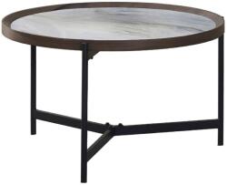 Fortrade Vanos dohányzóasztal kék-fehér mdf - sprintbutor