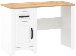 Fortrade Teolo 8 irodai asztal fehér + tölgyfa - sprintbutor