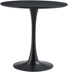 TEMPO KONDELA Étkezőasztal, fekete, átmérő 80 cm, REVENTON NEW - sprintbutor