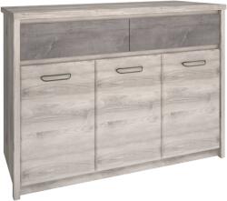 TEMPO KONDELA Komód 3D2S, nairobi gesztenye/onix, JESI NEW - sprintbutor