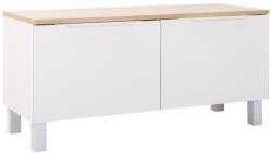 Fortrade Tv állvány rony 2 (fehér + sonoma) - sprintbutor