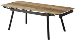 Fortrade Kihúzható asztal cupra (150+30+30)x90x76 cm natúr (john 120+30+30x85 - kerámia, tölgy-a fa színben) - sprintbutor