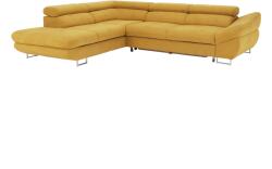 TEMPO KONDELA Sarokülőgarnitúra, mustár, balos, FABIA - sprintbutor