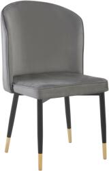 TEMPO KONDELA Étkezőszék, szürke Velvet szövet/fekete, UDAJA - sprintbutor