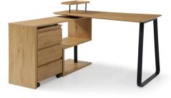 Fortrade Platis irodai asztal (barna) - sprintbutor