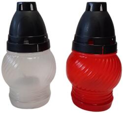  Műanyag kegyeleti mécses LA M72 mix - fehér