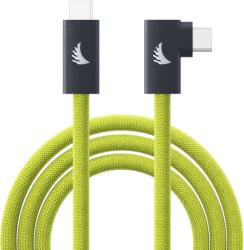 ANGELBIRD Cable I USB-C 3.2 I Solid Flex Tether Cable Right-Angle I Lime I 4, 5 m