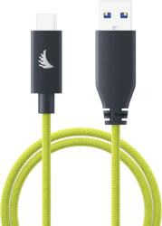 ANGELBIRD Cable I USB-A to C 3.2 I Solid Flex Cable I Lime I 32 cm