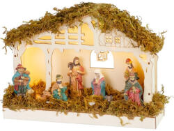 MagicHome karácsonyi dekoráció, Betlehem, 5 melegfehér LED, 26, 3x7, 3x19, 2 cm (TC8091623)