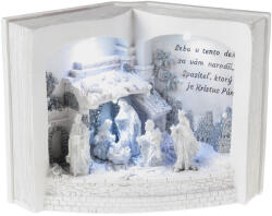 MagicHome MagicHome karácsonyi dekoráció, Betlehem könyvben, 3 LED, 27, 5 x 12 x 19 cm (TC8090809)